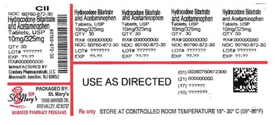872-30 (Hydrocodone 60760 872 30)